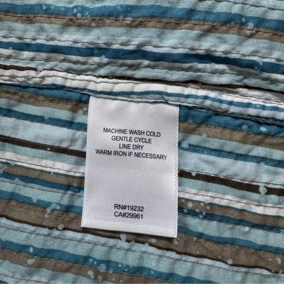 Alfred Dunner Lightweight Blue & Brown Floral Striped Quilted Jacket Size 12 - Picture 7 of 7